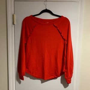 NWT LOFT Shirt Size XS Color Red